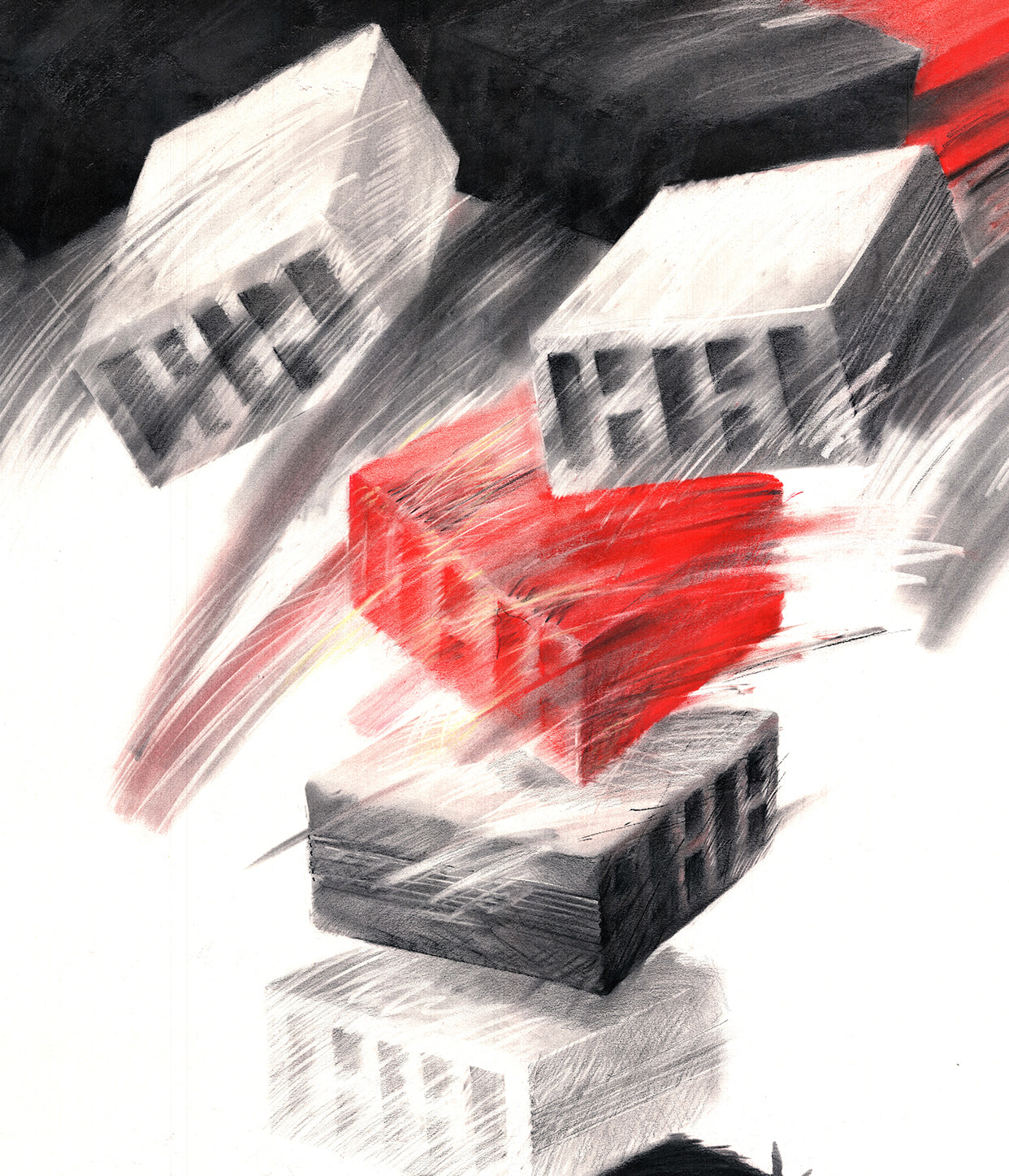 There it is a fire, it's burning